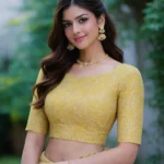 Brocade Fabric - Golden yellow - Image 3