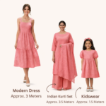 Hakoba Cotton Fabric - Rosewood Pink - Image 4