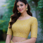 Banarasi Brocade Fabric - Golden yellow - Image 3