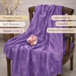 Crush Fendy Silk Fabric - Purple - Image 2