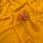 Crush Fendy Silk Fabric - Vibrant Yellow
