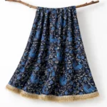 Digital Print Silk Fabric - Black