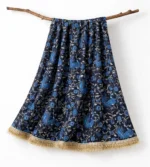 Digital Print Silk Fabric - Black