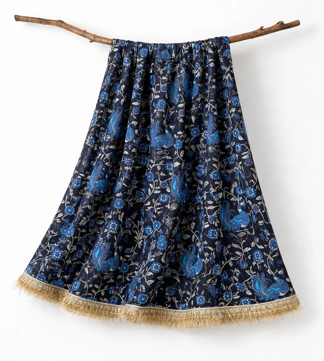 DigitalPrint Silk Fabric Black1 Digital Print Silk Fabric - Black - Image 1