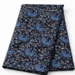 Digital Print Silk Fabric - Black - Image 2