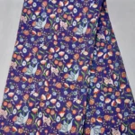 Digital Print Silk Fabric - Indigo Blue - Image 3