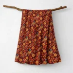 Digital Print Silk Fabric - Maroon