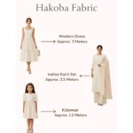 Hakoba Cotton Fabric - Dark Cream - Image 2