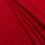 Hakoba Cotton Fabric - Rich Cherry Red