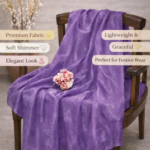 Crush Fendy Silk Fabric - Purple - Image 2