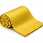 Jacquard Weave Banarasi fabric - Golden Yellow - Image 2