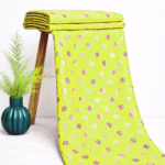 Pure Banarasi Brocade Fabric - Lemon Yellow