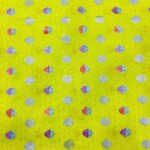 Pure Banarasi Brocade Fabric - Lemon Yellow - Image 3