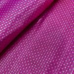Banarasi Brocade Fabric - Bright Magenta Pink - Image 2