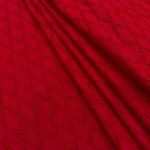 Hakoba Cotton Fabric - Rich Cherry Red