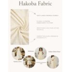 Hakoba Cotton Fabric - Dark Cream - Image 4
