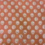 Floral Print Georgette fabric - Muted Clay - Image 2