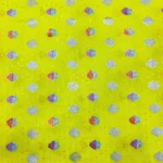 Pure Banarasi Brocade Fabric - Lemon Yellow - Image 2