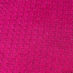 Sequins Embroidery Raw Silk - Deep Pink - Image 4