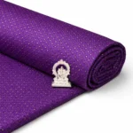 Sequins Embroidery Raw Silk - Royal Violet - Image 3