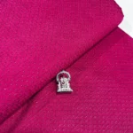 Sequins Embroidery Raw Silk - Deep Pink