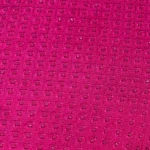 Sequins Embroidery Raw Silk - Deep Pink - Image 3