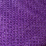 Sequins Embroidery Raw Silk - Royal Violet - Image 3