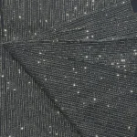 Sequins Work Georgette Fabric - Grey