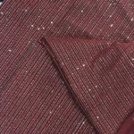 Sequins Work Georgette Fabric - Maroon