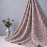 Thread Work Linen Fabric -Dusty Pink