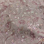 Thread Work Linen Fabric -Dusty Pink - Image 4
