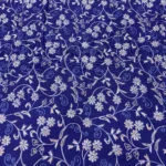 Thread Work Linen Fabric - Indigo Blue - Image 5