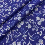Thread Work Linen Fabric - Indigo Blue - Image 3