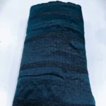 Vichitra Silk Fur Pattern Fabric - Dark Rama Green - Image 2