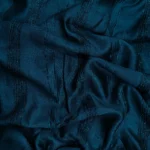 Vichitra Silk Fur Pattern Fabric - Dark Rama Green - Image 3