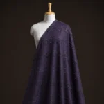 Vichitra Silk Fur Pattern Fabric - Purple