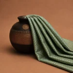 Brocade Fabric - Dark Moss Green