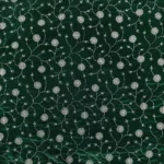 Cutdana Embroidery Velvet Fabric - Dark Green - Image 3