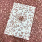 Floral Embroidery Net Fabric - Wine - Image 5