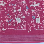 Linen Digital Print Fabric - Magenta Pink - Image 2
