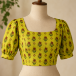 Linen Digital Print Fabric - Lemon Yellow - Image 4
