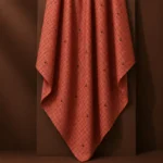 Dupion Fabric - Coral Orange