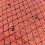 Dupion Fabric - Coral Orange - Image 3
