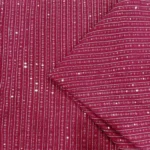 Sequins Work Georgette Fabric – Rose Red