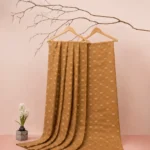 Tissue Banarasi Fabric - Camel