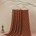 Tissue Banarasi Fabric - Cinnamon
