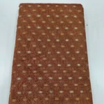 Tissue Banarasi Fabric - Cinnamon - Image 2