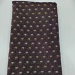 Tissue Banarasi Fabric - Plum Noir - Image 2