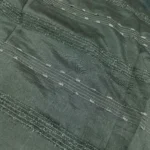Vichitra Silk Fur Pattern Fabric - Basil Green - Image 4