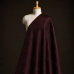 Vichitra Silk Fur Pattern Fabric - Coffee Brown